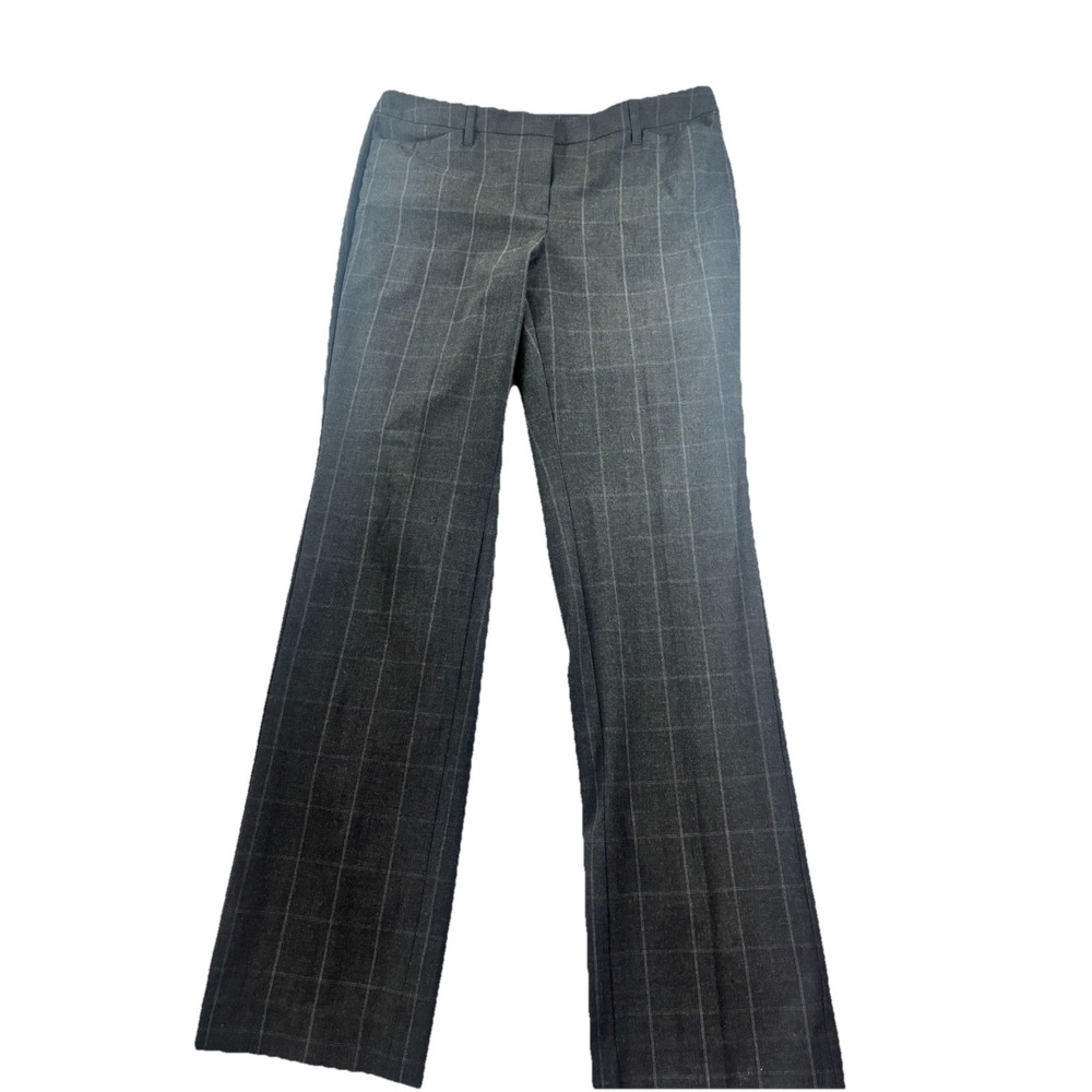 White House Black Market The Boot Leg Pants Womens 10 (34x33) Gray Stretch